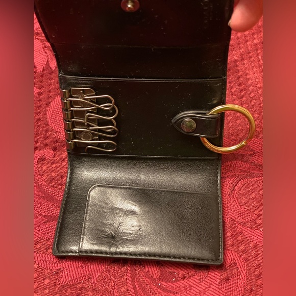 Coach Five Ring Key Case In Signature Canvas F78675  Tan - Picture 4 of 6